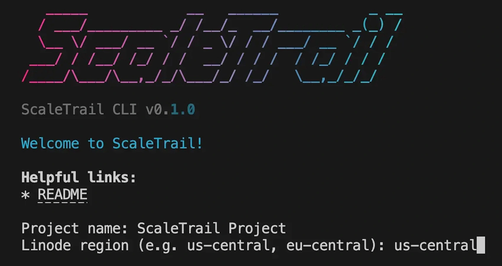 ScaleTrail, a CLI tool and full-stack templates.