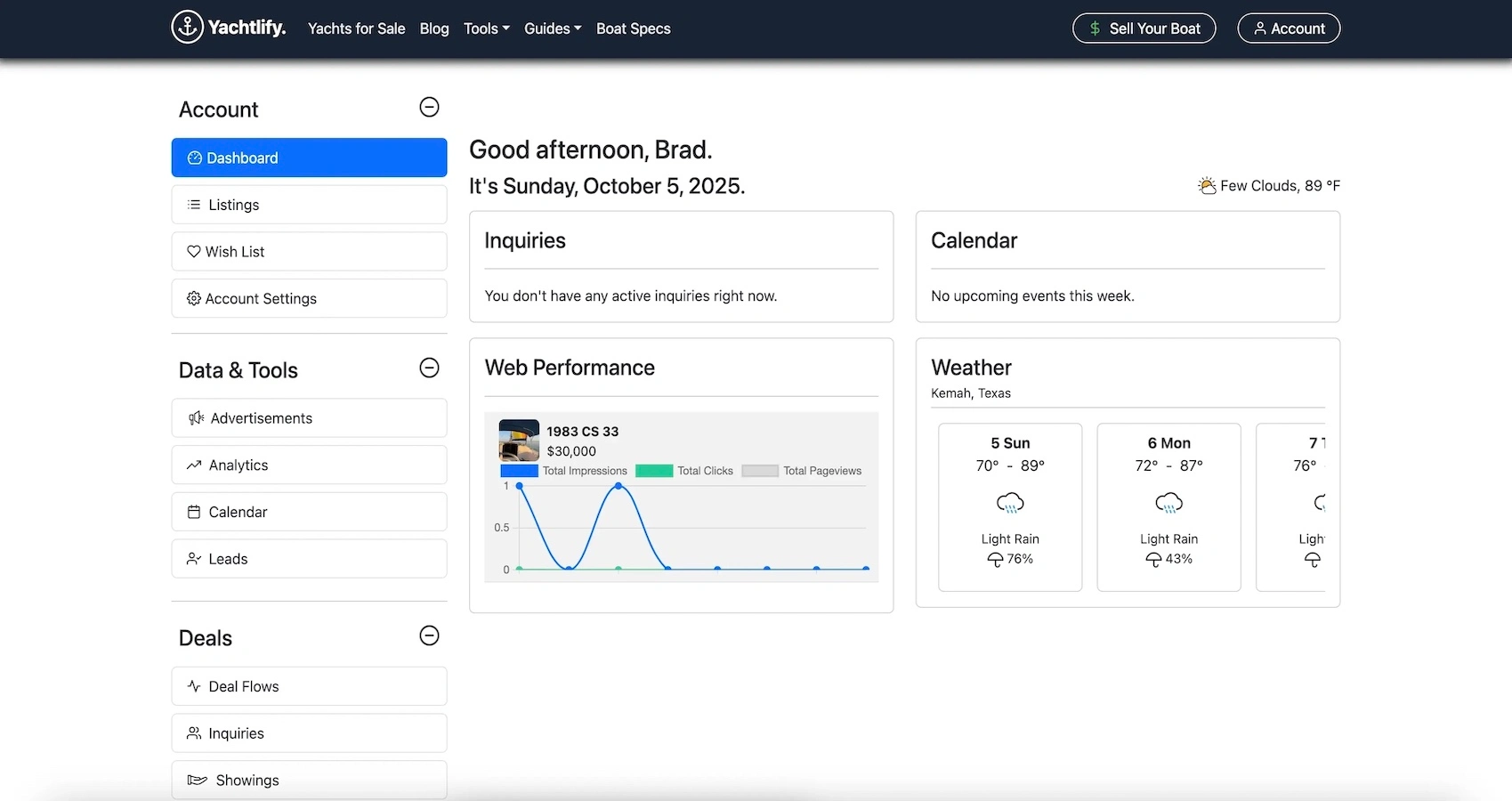 Yachtlify, a boating marketplace and yacht broker CRM.